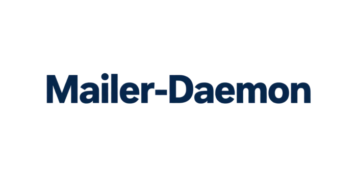 Mailer-Daemon text in dark blue lettering.